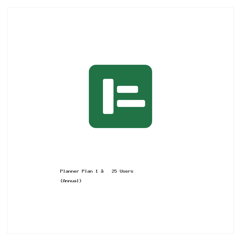 Planner Plan 1 — 25 Users (Annual)