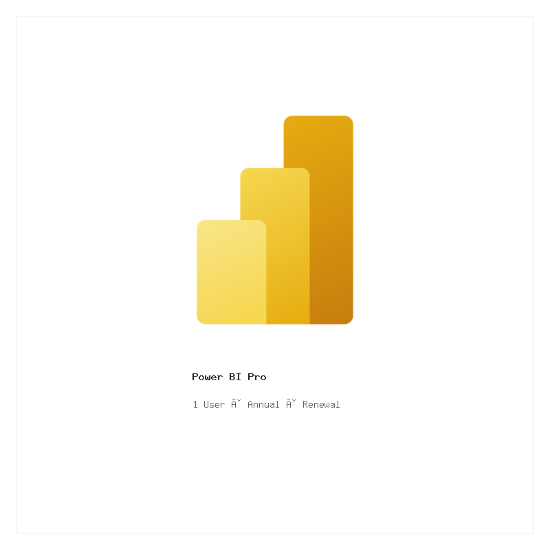 Power BI Pro — 1 User — Annual Renewal