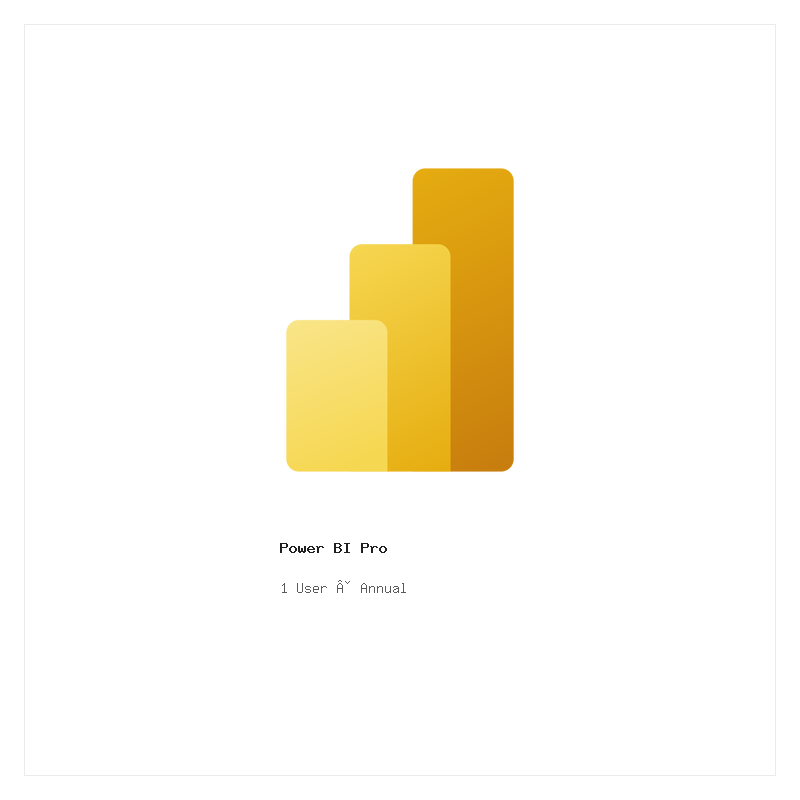 Power BI Pro — 1 User — Annual