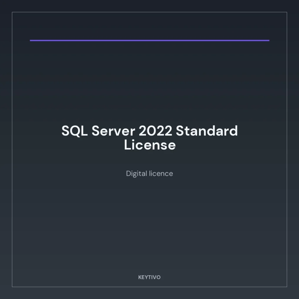 SQL Server 2022 Standard License