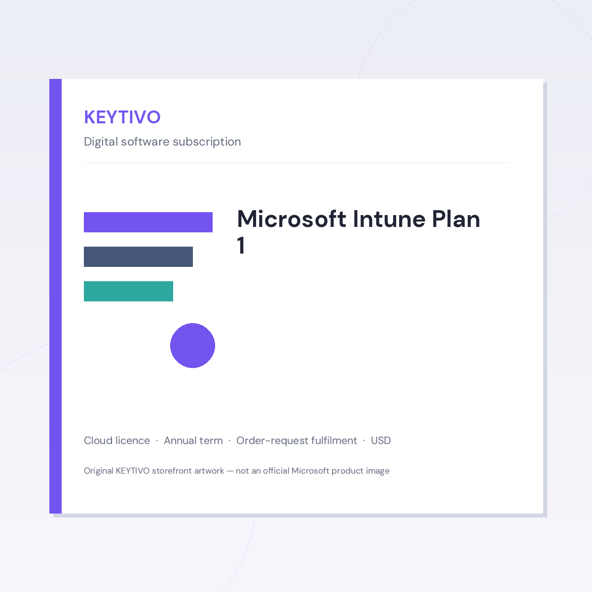 KEYTIVO Microsoft Intune Plan 1 Microsoft Intune Plan 1 — KEYTIVO storefront artwork