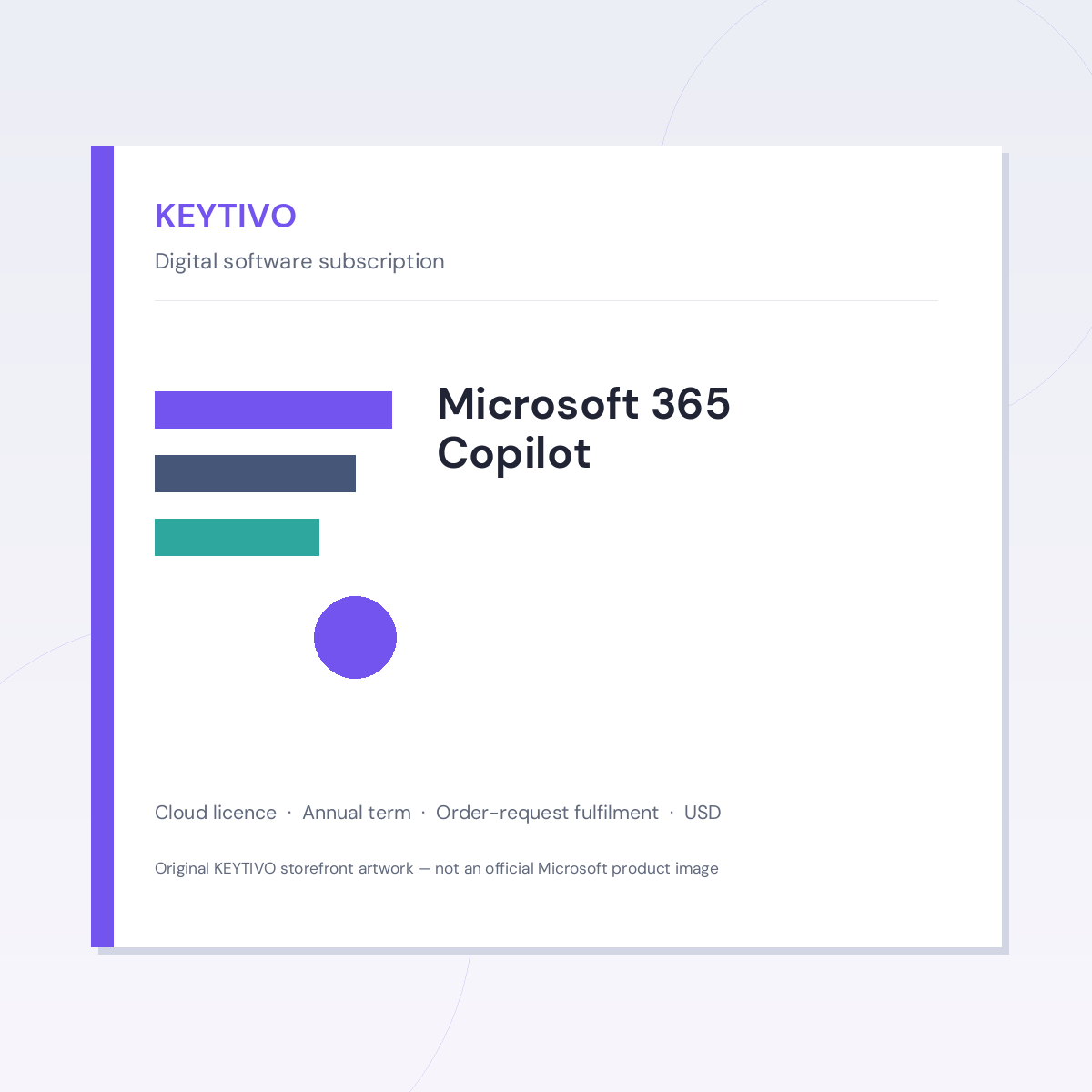KEYTIVO Microsoft 365 Copilot Microsoft 365 Copilot — KEYTIVO storefront artwork