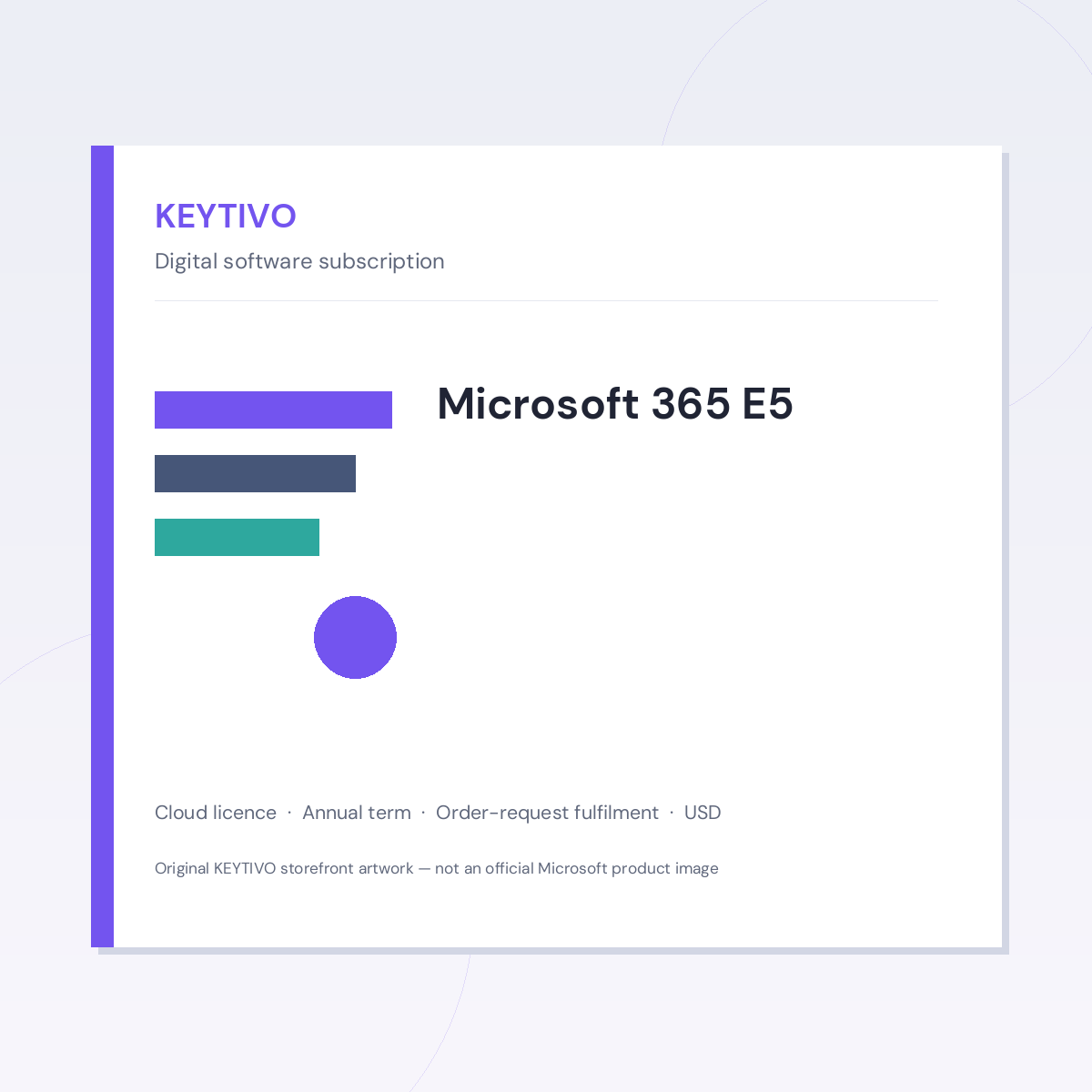 KEYTIVO Microsoft 365 E5 Microsoft 365 E5 — KEYTIVO storefront artwork