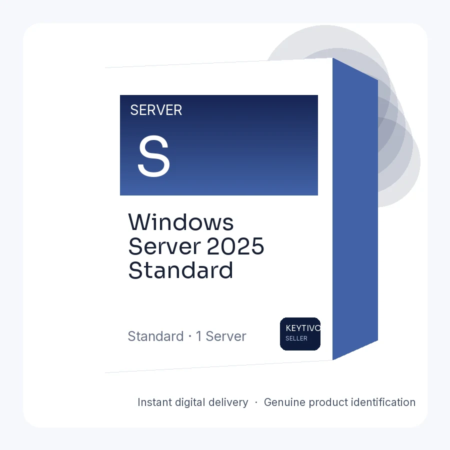 Windows Server 2025 Standard License โ KEYTIVO digital license